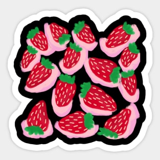 Strawberries And Cream Sticker
